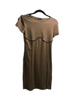 Women&#39;s Knit Tan Dress Size Large - $15.00