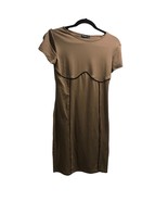 Women&#39;s Knit Tan Dress Size Large - €12,96 EUR