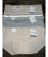 Jockey ~ 3-Pair Women&#39;s Hip Huggers Underwear Panties Cotton Blend ~ 6/M - $30.91 CAD