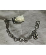 Cookie Lee Silver Colored Girls Soccer Charm Bracelet  NWT - $9.00