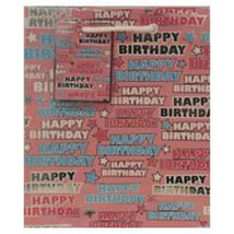 Ozcorp Happy Birthday Gift Bag (Pink) - 275x320x130mm - £24.63 GBP