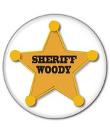 TOY STORY SHERIFF WOODY 3&quot; Pin Button HALLLOWEEN COSTUME PROP - $165.32 MXN