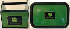 Tin Box Co. JOHN DEERE Metal Tray or JOHN DEERE Utensil Caddy - Great Gi... - £10.22 GBP+