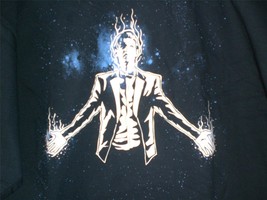 Tee Fury Doctor Who Xlarge &quot;The 11th Hour&quot; Matt Smith Tribute Shirt Navy Glow Ink - £11.72 GBP
