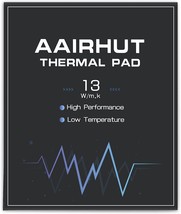 Aairhut Thermal Pad 13W/mK, 120x120x3mm Silicone Cooling Pad GPU Non Con... - £31.45 GBP