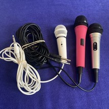 Lot of 3 Karaoke Microphones - 1/4” TS - Leadsinger II + More - £6.94 GBP