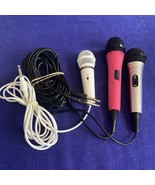 Lot of 3 Karaoke Microphones - 1/4” TS - Leadsinger II + More - £6.98 GBP