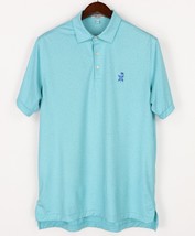 Peter Millar Summer Comfort Queens Performance Golf Polo Mens Medium Reef Blue - £25.79 GBP