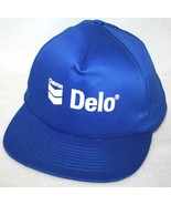 Vintage CHEVRON DELO Blue Snapback Trucker HAT/CAP Engine Oil Lubricants - $27.77 CAD