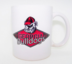 Georgia Bulldogs NCAA 1184 Retro Dog Logo White Ceramic Coffee Mug Tea Cup 11 oz - £18.98 GBP