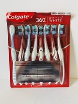 Colgate 360 Adult Toothbrush Soft Optic White With Polish Cups 8 Count - £11.77 GBP