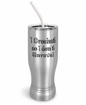 PixiDoodle Funny Unravel Crochet Insulated Coffee Mug Tumbler with Spill-Resista - £27.61 GBP+