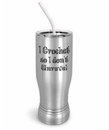 PixiDoodle Funny Unravel Crochet Insulated Coffee Mug Tumbler with Spill... - €29,79 EUR+