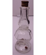 Vintage Apple Blossom Clear Glass Bottle - $5.47 CAD