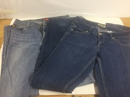 2 Pair~ Girls Jeans Size 7 , Distressed Blue Jeans. South Pole &amp; Paris Blues - £6.22 GBP