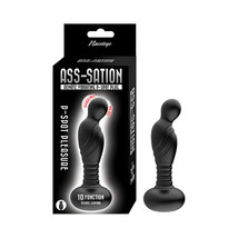 Ass-Sation Remote Vibrating P-Spot Plug Black - £62.63 GBP