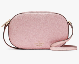 Kate Spade Glimmer Mitten Pink Oval Crossbody Bag KE459 Purse NWT $299 Retail - £70.06 GBP