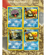 Vtg 90s Y2K Pokemon Cards Fossil Lot of 4 Water Type Shellder Omastar Om... - $221.42 MXN
