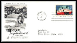 1967 US FDC Cover - Erie Canal Sesquicentennial, Rome, New York Q9 - £2.33 GBP