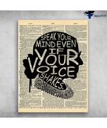 Ruth Bader Ginsburg Speak Your Mind Even If Your Voice Shakes - $15.99