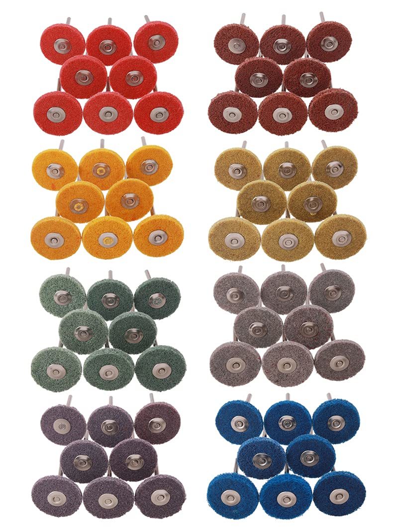 80 Pack Abrasive Buffing Wheels, Rocaris 1&quot; Buffing Polishing, And 3000 ... - $30.70
