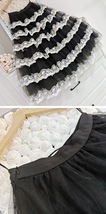 White A-line LACE Tulle Skirt  Wedding Plus Size Bridesmaid Layered Tulle Skirt  image 7