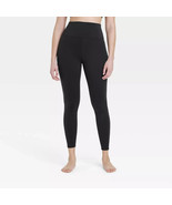 All in Motion Women&#39;s Black Flex High-Rise 7/8 Leggings Yoga Pants Size ... - £15.84 GBP