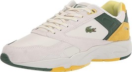 Lacoste Mens Storm 96 Lo Synthetic Shoes,Off White/Yellow,7M - £89.95 GBP