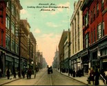 Vtg Postcard 1911 Altoona PA Pennsylvania Eleventh Ave Looking West From... - $4.17