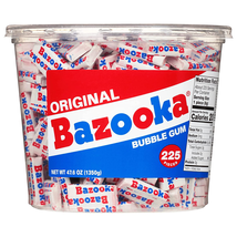 Bazooka Bubble Gum Individually Wrapped Pink Chewing Gum in Original Flavor 225 - £20.09 GBP