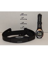 Omron HR-100C Heart Rate Monitor Watch Chest Belt Alarm Water Resistant - $28.59 CAD