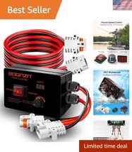 Waterproof PWM Controller DC 12-48V 35A Motor Speed Controller, with 4 P... - $129.03