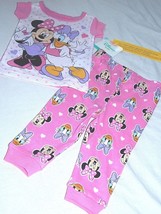 Minnie Mouse Daisy Duck Pajamas Baby Girls Size 9 Months NEW Disney Slee... - £14.05 GBP