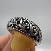 Vintage USSR Ring Sterling Silver 925 Jewelry Women's Beautiful Stamp Si... - $95.00
