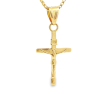 10K Gold Small Crucifix Charm - £47.89 GBP