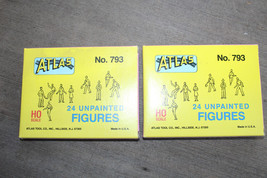 Atlas HO 1/87 Scale #793 Figures People 2 Boxes 48 Pcs JB - $10.99