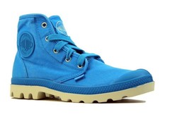 PALLADIUM Womens Comfort Shoes Pampa Hi Casual Blue Size US 5.5 92352-437-M - £48.38 GBP