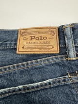 Polo Ralph Lauren Jeans Mens 35x32 The Hampton Relaxed Straight Dark Wash Denim - $37.02