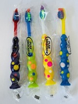 PLAK SMACKER Lot of 4 Toothbrushes Kids Children Assorted Colors Soft Manual - £7.83 GBP