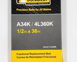 Sunbelt Replacement Aramid Cord Drive V Belt 1/2” X 36 Inch A34K 4L360K ... - £8.05 GBP