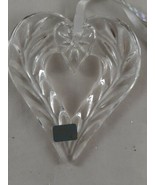 Mikasa Crystal Christmas Ornament Heart Joyous Collection Germany - $24.15 CAD