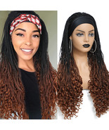18 inch Micro box braid curly end 1b ombre 30 lace wig afro curly lace f... - $123.47 CAD