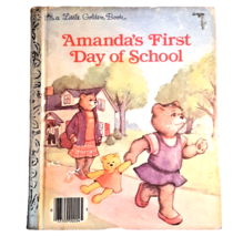 Amandas First Day of School Little Golden Book by Joan Goodman Hardcover - £25.57 GBP