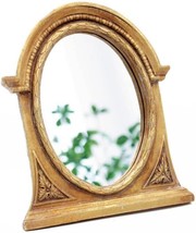 Eaoundm 8.3 X 7.1 Inch Antique Resin Frame Decorative Wall Mirror Vintage - £35.19 GBP