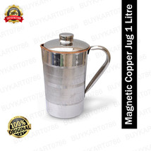 Original Magnetic Copper Jug with Lid-Slimming For Good Digestion Minerals Water - £37.05 GBP