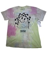 Neff World Happy Face Wave Tie Dye Multicolor Short Sleeve Graphic Men&#39;s... - $23.87 CAD