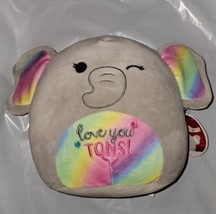 Squishmallows Mila Elephant Gray Rainbow 8” 2022 Valentine Love You Tons... - £19.74 GBP