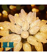 Brightown C9 LED Christmas String Lights 33ft 50 LED Warm White 2 Pack - $689.00 MXN