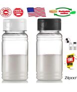 Elegant Set of 2 Black &amp; White Salt and Pepper Shakers – Moisture-Proof,... - $26.56 CAD