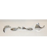 FABULOUS MCM SET OF 4 HOSELTON CANADA  ALUMINUM GEESE DUCK &amp; WHALE FIGUR... - $67.39 CAD
